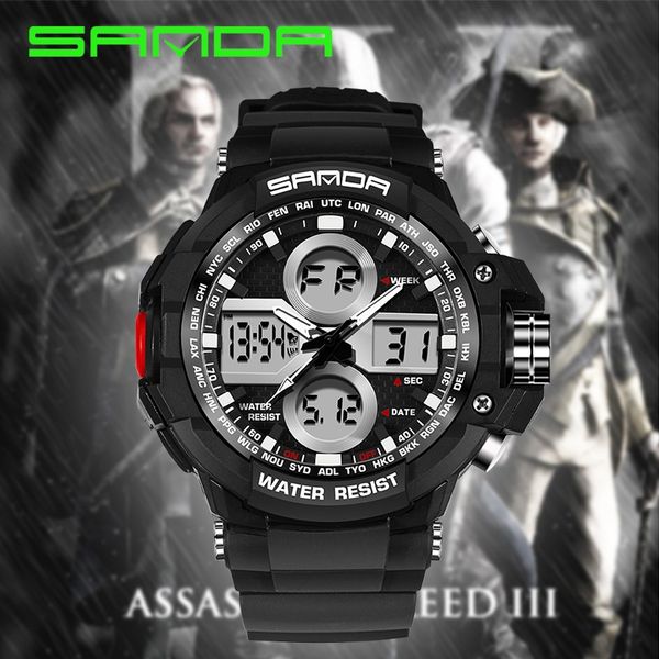 y1vx9 sanda large outdoor sports electronic dial waterproof electronic men's watch fashion multi-functional outdoor sports trend men�, Blue
y1vx9 sanda large outdoor sports electronic dial waterproof electronic men's watch fashion multi-functional outdoor sports trend men�, Blue
