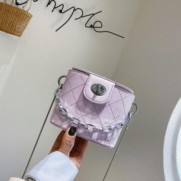 women rhombus pattern leather chain small handbags fashion bucket shoulder bags youth ladies small square bag purses #23
women rhombus pattern leather chain small handbags fashion bucket shoulder bags youth ladies small square bag purses #23