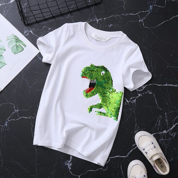 cartoon dinosaur clothing flip sequins 2020 new children's wear summer children's t-shirt short-sleeved boy round collar t-shirt, Blue
cartoon dinosaur clothing flip sequins 2020 new children's wear summer children's t-shirt short-sleeved boy round collar t-shirt, Blue