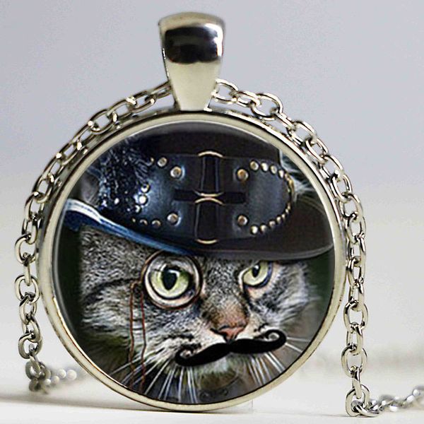 wholesale animal glass cabochon black cat pendant necklace cat jewelry glass cabochon dome pendant, Silver
wholesale animal glass cabochon black cat pendant necklace cat jewelry glass cabochon dome pendant, Silver