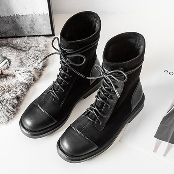 new short boots elastic women mid-tube straps thick heel 34-42 43 large size short plus velvet boots women, Black
new short boots elastic women mid-tube straps thick heel 34-42 43 large size short plus velvet boots women, Black