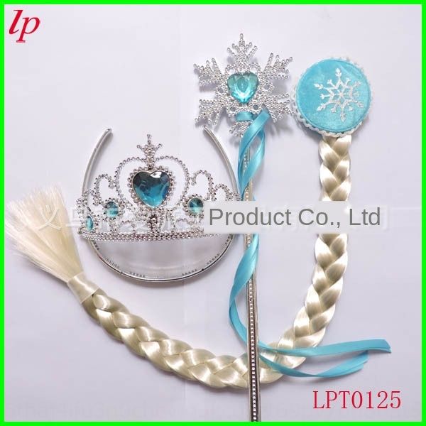 children's blue crown snow wig ribbon ribbon ribbonflake stick princess aisha wig braid set ice and snow edge crown three-piece set, Slivery;white
children's blue crown snow wig ribbon ribbon ribbonflake stick princess aisha wig braid set ice and snow edge crown three-piece set, Slivery;white