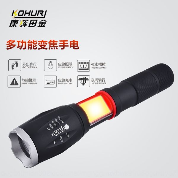 a100 t6 telescopic focusing aluminum alloy outdoor set cob flashlight coat flashlight side lamp
a100 t6 telescopic focusing aluminum alloy outdoor set cob flashlight coat flashlight side lamp