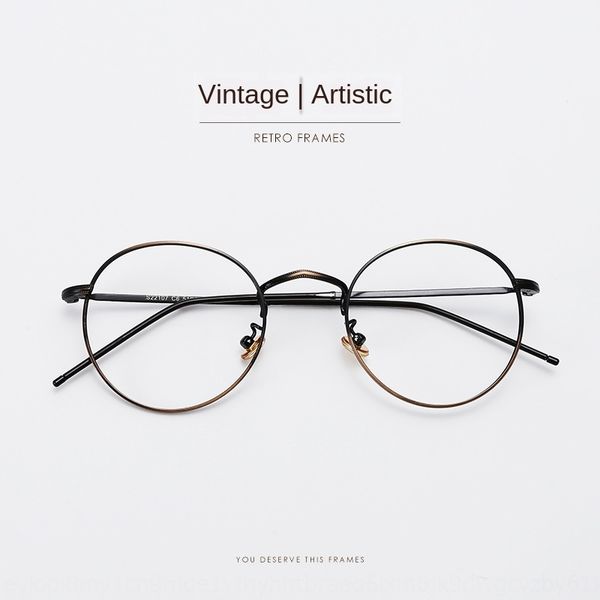 22107 metal glasses frame female myopia tide round students artistic optical glasses frame with anti-blue light, Silver
22107 metal glasses frame female myopia tide round students artistic optical glasses frame with anti-blue light, Silver