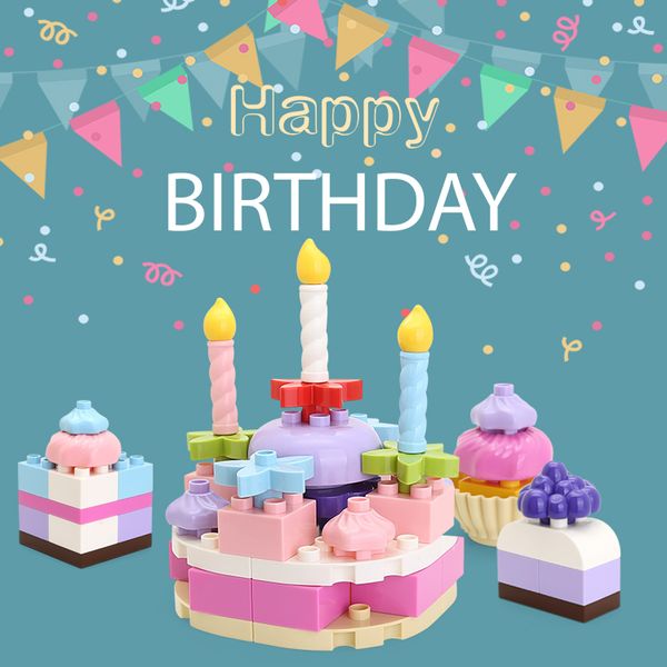 children toys birthday cake block model creative interesting block suitable for kid recreation early education children gift
children toys birthday cake block model creative interesting block suitable for kid recreation early education children gift