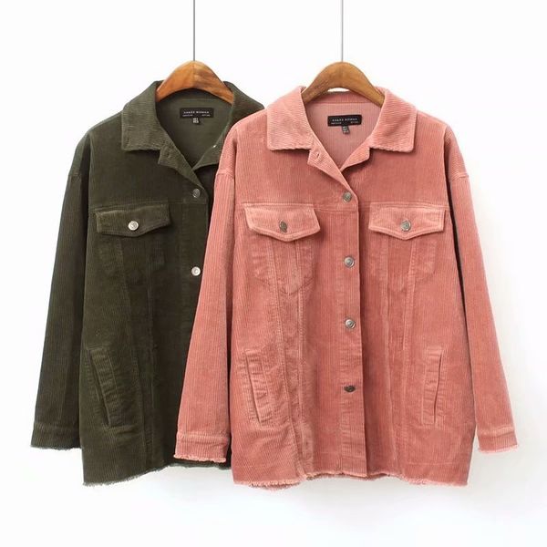 2020 europe and america autumn new style women's dress fold-down collar long sleeve corduroy jacket women's, Tan;black
2020 europe and america autumn new style women's dress fold-down collar long sleeve corduroy jacket women's, Tan;black
