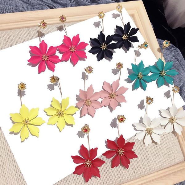 2020 new boho big flower drop earrings for women red black statement petal beach holiday pendientes fashion jewelry wholesale, Silver
2020 new boho big flower drop earrings for women red black statement petal beach holiday pendientes fashion jewelry wholesale, Silver