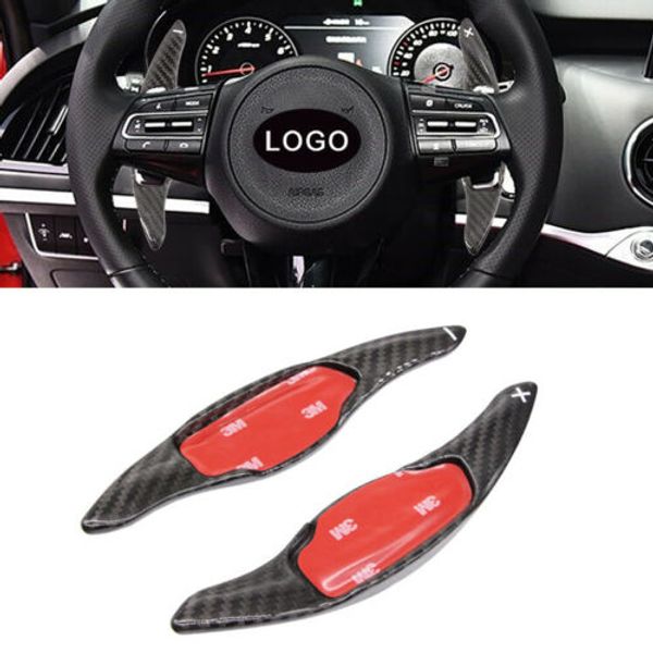 2pcs black carbon fiber steering wheel shift paddle extensions add on for kia stinger
2pcs black carbon fiber steering wheel shift paddle extensions add on for kia stinger