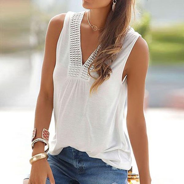 fashion women tank causal simple solid beach lace sleeveless v neck female vest shirt summer 2020 hot, White
fashion women tank causal simple solid beach lace sleeveless v neck female vest shirt summer 2020 hot, White