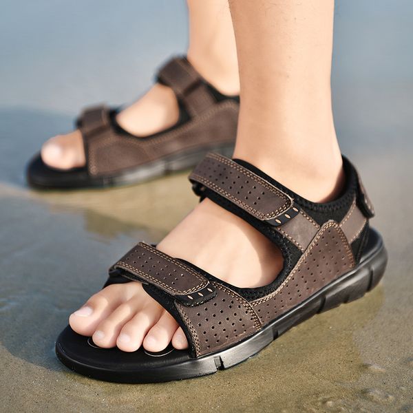 sandals size 38-48 genuine leather for man 2021 light open toe beach shoes men quality slippers zapatos de hombre, Black
sandals size 38-48 genuine leather for man 2021 light open toe beach shoes men quality slippers zapatos de hombre, Black