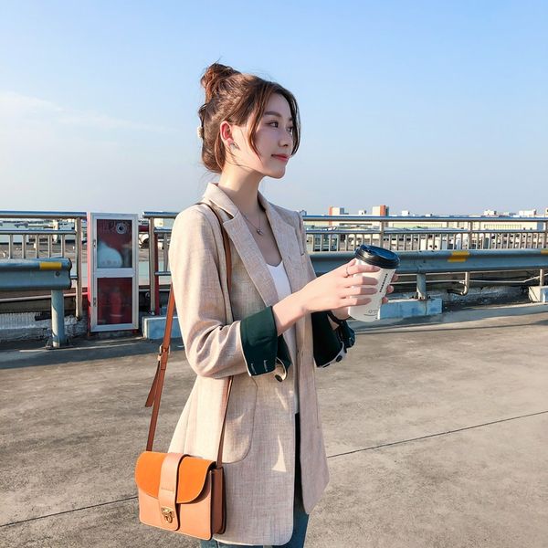 70e6g 2019 autumn clothing korean style loose casual internet celebrity small suit jacket jacketjacket women's british style women', White;black
70e6g 2019 autumn clothing korean style loose casual internet celebrity small suit jacket jacketjacket women's british style women', White;black