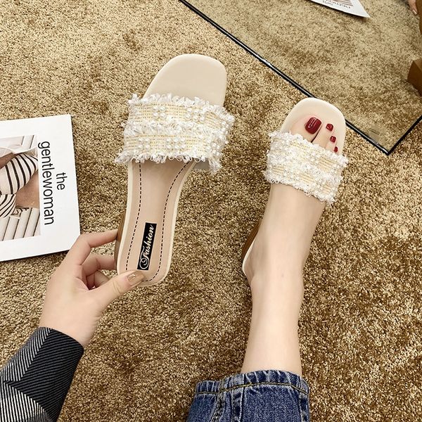 2019 summer new women's outer wear thick heel fashionable women's high heel korean square head coat slippers half-word slippers
2019 summer new women's outer wear thick heel fashionable women's high heel korean square head coat slippers half-word slippers