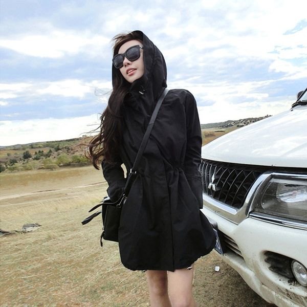 eqhvg spring and autumn outdoor jacket women's fashion brand korean trousers coat mid-length ins tibet travel thin mountaineering cloth, Blue;black
eqhvg spring and autumn outdoor jacket women's fashion brand korean trousers coat mid-length ins tibet travel thin mountaineering cloth, Blue;black