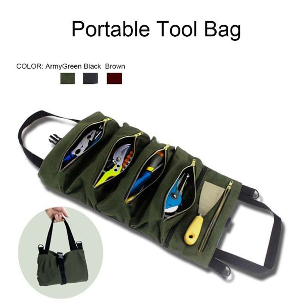 multi-purpose tool roll up canvas storage bag key pouch car hanging zipper carrier tote organizer
multi-purpose tool roll up canvas storage bag key pouch car hanging zipper carrier tote organizer