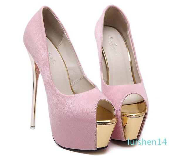 elegant women peep toe platform ultra high heels red pink velvet wedding shoes 16cm 18 cm size 34 to 40 l14, Black
elegant women peep toe platform ultra high heels red pink velvet wedding shoes 16cm 18 cm size 34 to 40 l14, Black