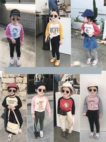 2019 t-shirt season new children's japanese and korean cartoon long sleeve base shirt all-match cotton round collar girl t-shirt, Blue
2019 t-shirt season new children's japanese and korean cartoon long sleeve base shirt all-match cotton round collar girl t-shirt, Blue