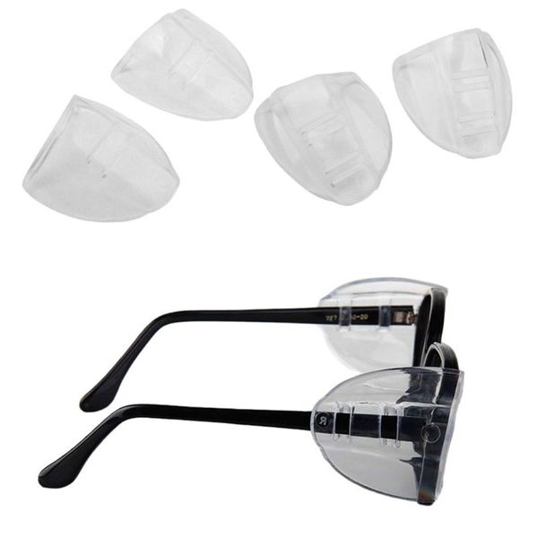 6 pairs safety eye glasses side shields clear flexible slip on eyeglasses shield x7ya, Silver
6 pairs safety eye glasses side shields clear flexible slip on eyeglasses shield x7ya, Silver