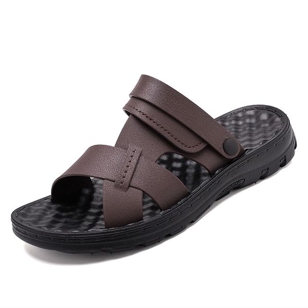 summer men sandals quality genuine leather shoes male comfortable slip-on slippers beach brown man sandal zapatillas hombre 2020, Black
summer men sandals quality genuine leather shoes male comfortable slip-on slippers beach brown man sandal zapatillas hombre 2020, Black