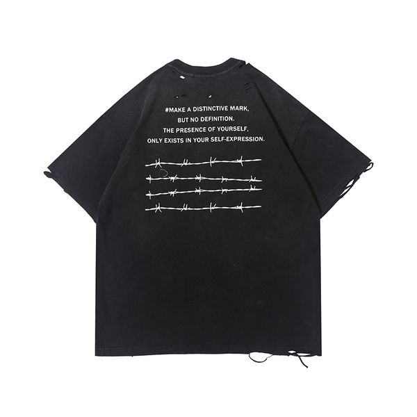dark decadent style short-sleeved t-shirt high street hip-hop fashion brand ya forced oversize half-sleeve kanye shirt mens fashion, White;black
dark decadent style short-sleeved t-shirt high street hip-hop fashion brand ya forced oversize half-sleeve kanye shirt mens fashion, White;black
