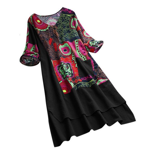 fashion women dress v neck vintage patchwork dress high low hem boho print half sleeves pocket dress d4, Black;gray
fashion women dress v neck vintage patchwork dress high low hem boho print half sleeves pocket dress d4, Black;gray