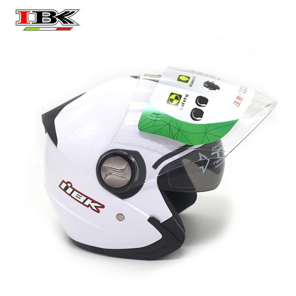 ibk moto helmet women/men electric bicycle scooter casco capacete 3/4 anti-uv double visor summer white helmet ibk-720
ibk moto helmet women/men electric bicycle scooter casco capacete 3/4 anti-uv double visor summer white helmet ibk-720