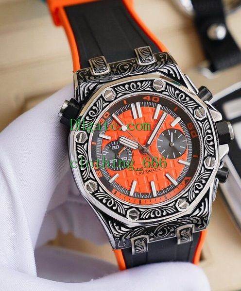 wristwatches royal oak 0ffshore diver yellow 44mm rubber strap transparent back 316l steel sapphire automatic fashion men's watches, Slivery;brown
wristwatches royal oak 0ffshore diver yellow 44mm rubber strap transparent back 316l steel sapphire automatic fashion men's watches, Slivery;brown