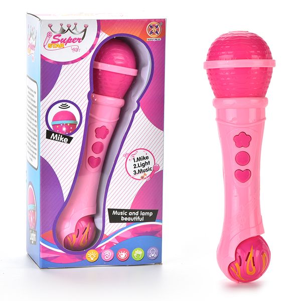 Electric Mini Multifunctional Microphone Cute Ktv Music Sing Karaoke Colorful Light Children Girls Fun Toy Gift 04