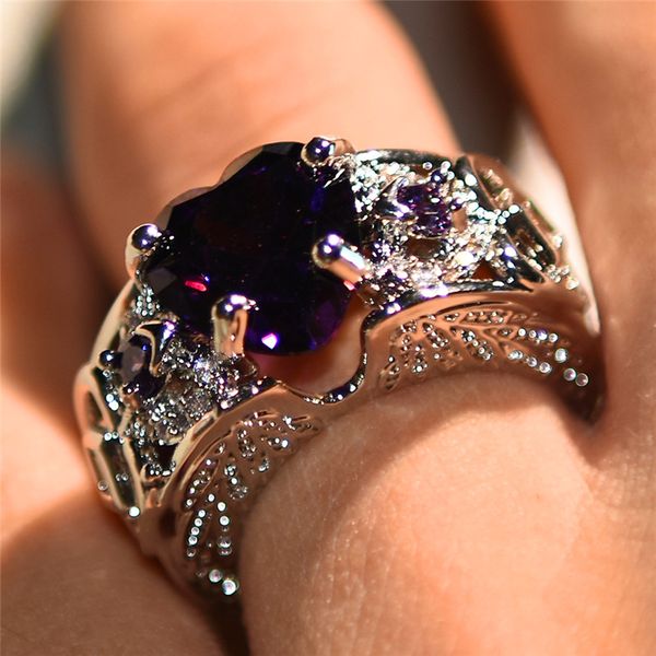 bamos fashion female romantic angel wing rings purple heart finger ring luxury cubic zirconia rings for women vintage jewelry, Golden;silver
bamos fashion female romantic angel wing rings purple heart finger ring luxury cubic zirconia rings for women vintage jewelry, Golden;silver