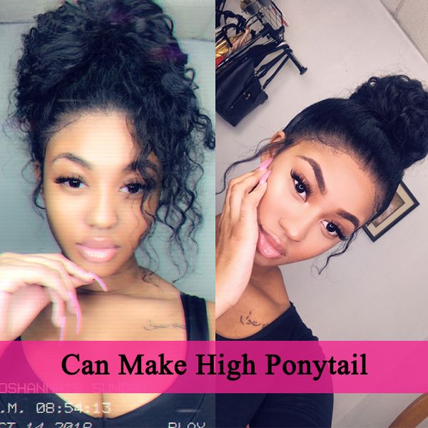 Curly 360 Lace Frontal Wig With Baby Hair Deep Wave Bob Transparent 13x6 Lace Front Human Hair Wigs 370 Fake Scalp Full Dolago, Black
Curly 360 Lace Frontal Wig With Baby Hair Deep Wave Bob Transparent 13x6 Lace Front Human Hair Wigs 370 Fake Scalp Full Dolago, Black