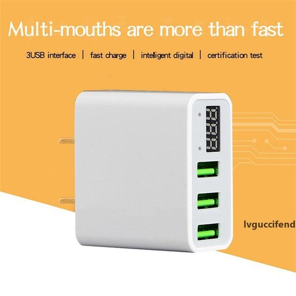 led display eu us 3 port usb charger 3a mobile phone usb charger fast charging wall charger for iphone 6 samsung xiaomi lg
led display eu us 3 port usb charger 3a mobile phone usb charger fast charging wall charger for iphone 6 samsung xiaomi lg
