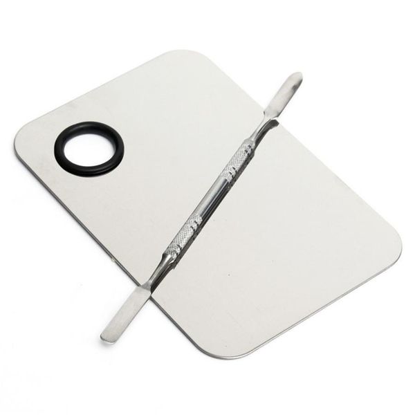 beauty stainless steel makeup nail eye shadow foundation mixing palette spatula cosmetic tool, Silver
beauty stainless steel makeup nail eye shadow foundation mixing palette spatula cosmetic tool, Silver
