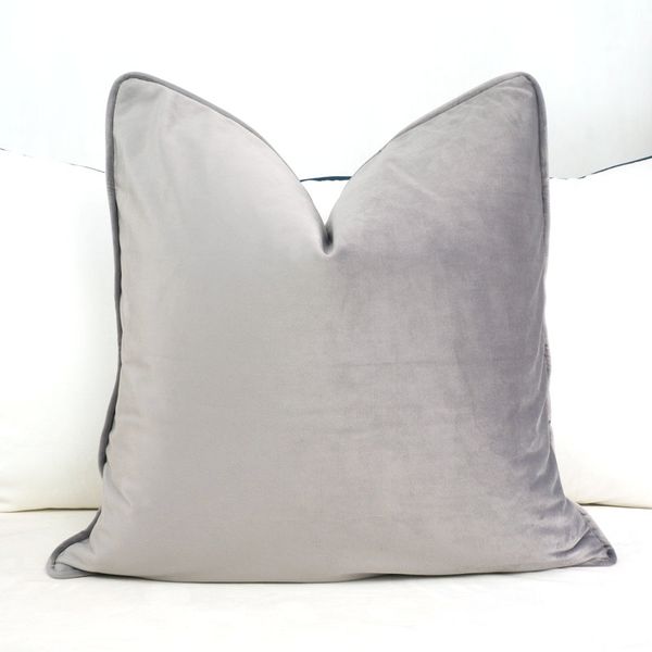 piping design medium gray velvet cushion cover pillow case soft pillow cover no balling-up without stuffing
piping design medium gray velvet cushion cover pillow case soft pillow cover no balling-up without stuffing