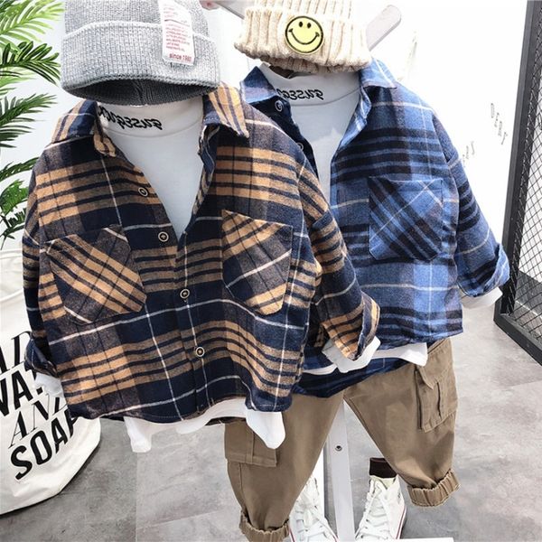 children's clothing fashionable children's clothing boy 2019 autumn new long sleeve fashion plaid shirt baby casual shirt, White;black
children's clothing fashionable children's clothing boy 2019 autumn new long sleeve fashion plaid shirt baby casual shirt, White;black
