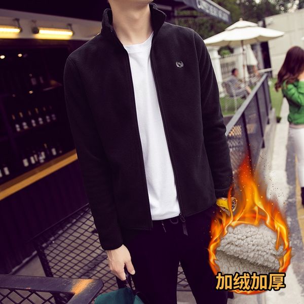 polar fleece coat men's young men's stand collar jacket fleece jacket zipper cardigan top, Black;brown
polar fleece coat men's young men's stand collar jacket fleece jacket zipper cardigan top, Black;brown