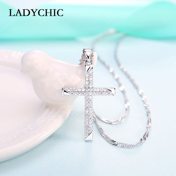 ladychic classic silver color cross pendant necklaces paved with zircon christian jesus cross jewelry gift wholesale ln1109
ladychic classic silver color cross pendant necklaces paved with zircon christian jesus cross jewelry gift wholesale ln1109