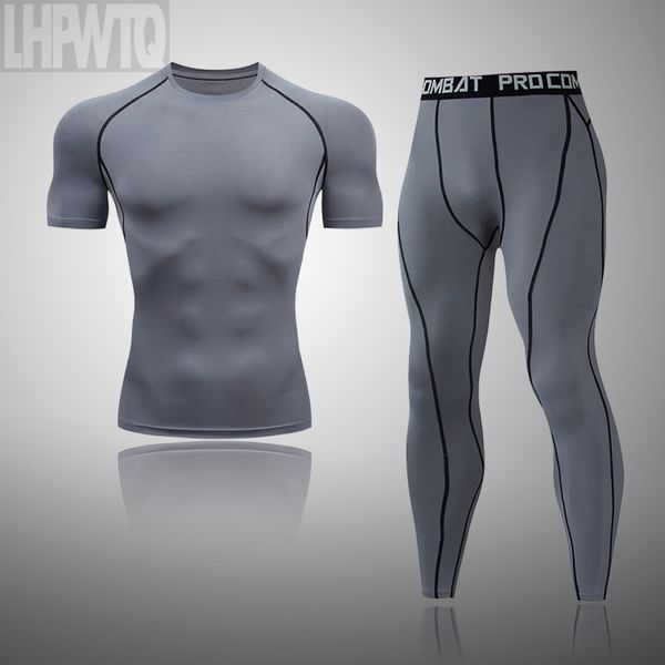gray 2 pcs/set sports set men's suits running shirts+leggings jogging mens sportswear suit men soccer running fitness gym sets, Black;blue
gray 2 pcs/set sports set men's suits running shirts+leggings jogging mens sportswear suit men soccer running fitness gym sets, Black;blue