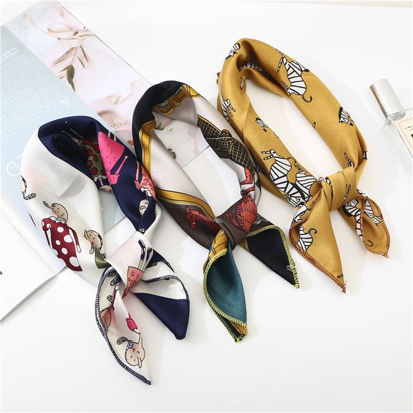 50*50cm fashion printing square scarf for women summer neck hair tie band flight attendants business imitate bandana 2020 new, Blue;gray
50*50cm fashion printing square scarf for women summer neck hair tie band flight attendants business imitate bandana 2020 new, Blue;gray