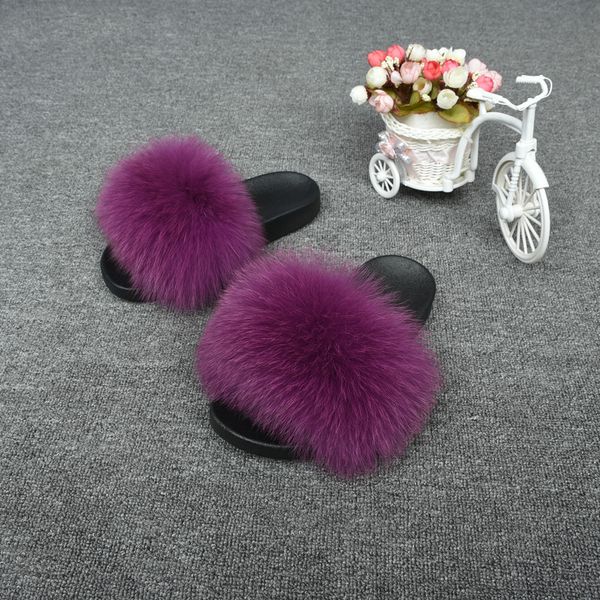 jancoco wide fashion autumn soft furry women genuine sandals slippers slides with real fox fur, Black
jancoco wide fashion autumn soft furry women genuine sandals slippers slides with real fox fur, Black
