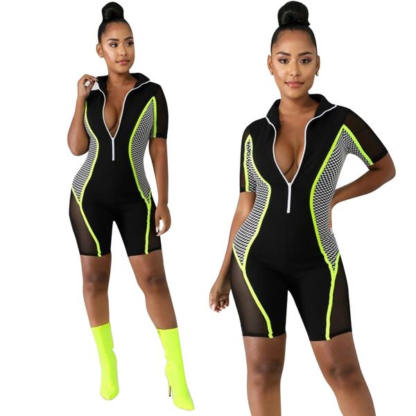 2020 new clothing china wholesale european and american women's jumpsuits & rompers mesh print stitching jumpsuit, Black;white
2020 new clothing china wholesale european and american women's jumpsuits & rompers mesh print stitching jumpsuit, Black;white
