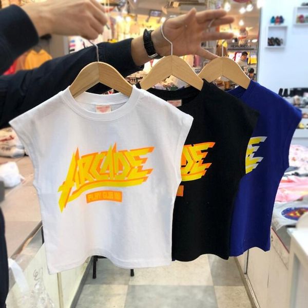 children's wear children's clothing vest korean girls cotton vest sleeveless letter -shirt 2020 new leisure, Blue
children's wear children's clothing vest korean girls cotton vest sleeveless letter -shirt 2020 new leisure, Blue