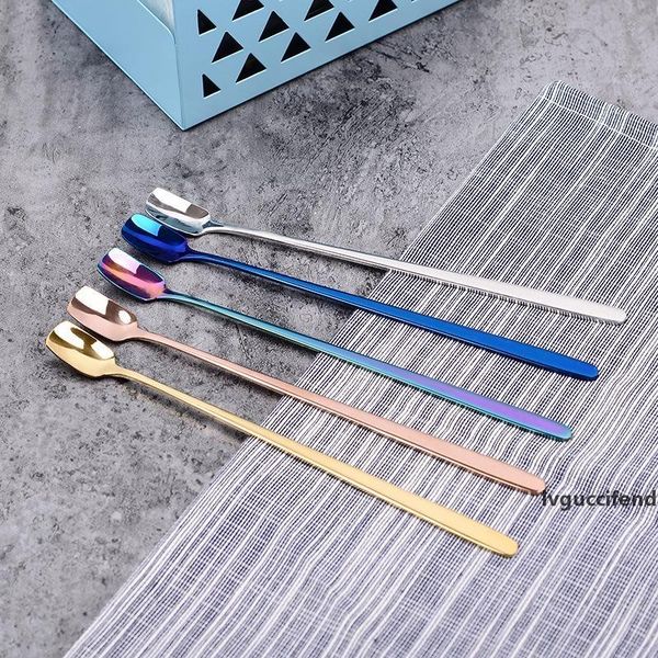 stainless steel square head coffee spoon long handle 15.3cm flat-front coffee mixing strring ice spoon cocktail stirring scoops
stainless steel square head coffee spoon long handle 15.3cm flat-front coffee mixing strring ice spoon cocktail stirring scoops