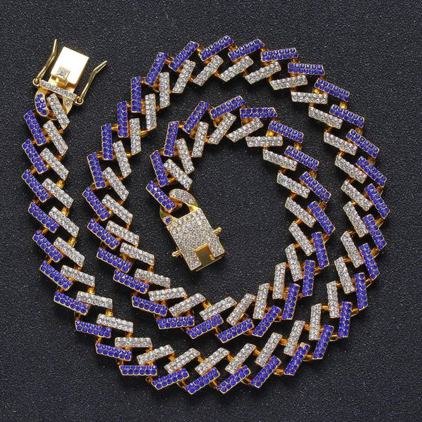 iced out full diamond cuban chain gold silver blue color women chains necklace for men hiphop jewelry gift 15mm, Black
iced out full diamond cuban chain gold silver blue color women chains necklace for men hiphop jewelry gift 15mm, Black