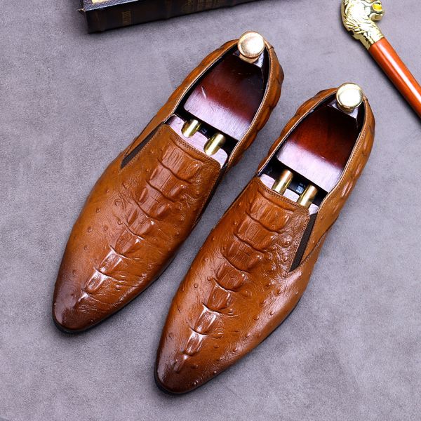 powerful2020 fashion crocodile formal men's british business casual leather large size shoes, Black
powerful2020 fashion crocodile formal men's british business casual leather large size shoes, Black