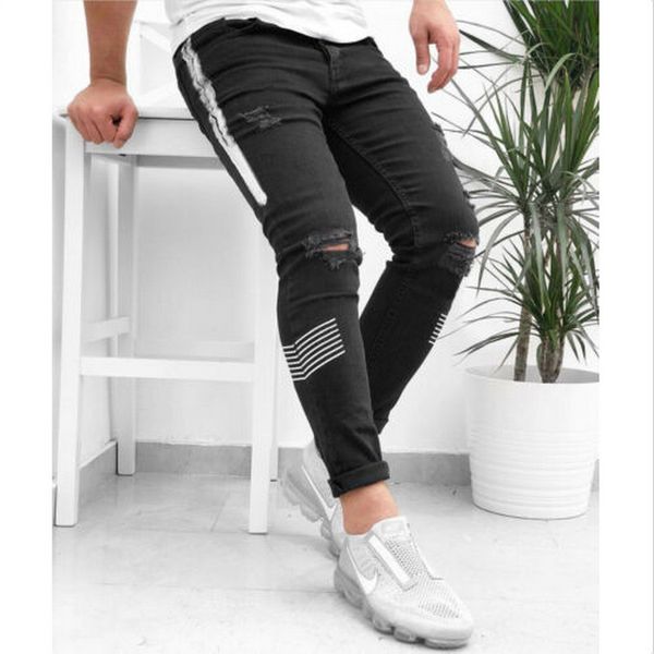 mens denim fashion hole zipper ripped skinny jeans destroyed frayed slim fit denim pants trousers 2020 sale, Blue
mens denim fashion hole zipper ripped skinny jeans destroyed frayed slim fit denim pants trousers 2020 sale, Blue