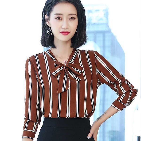 women's blouses & shirts lenshin front tie for women strip blouse work wear office lady bow female ruffle chemise loose style, White
women's blouses & shirts lenshin front tie for women strip blouse work wear office lady bow female ruffle chemise loose style, White
