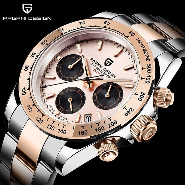 quartz men watch pagani design luxury rose gold chronograph waterproof watch men simple automatic date clock relogio masculino, Slivery;brown
quartz men watch pagani design luxury rose gold chronograph waterproof watch men simple automatic date clock relogio masculino, Slivery;brown