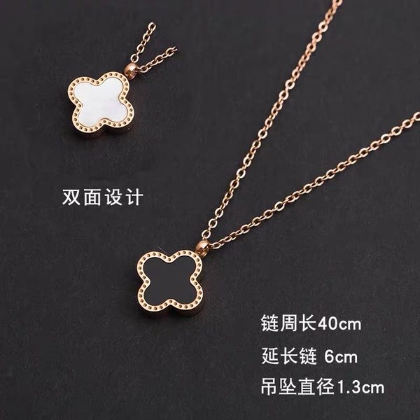 color gold ins simple jewelry four-leaf clover necklace female tide net red titanium steel rose gold black swan clavicle chain pendant 019, Silver
color gold ins simple jewelry four-leaf clover necklace female tide net red titanium steel rose gold black swan clavicle chain pendant 019, Silver