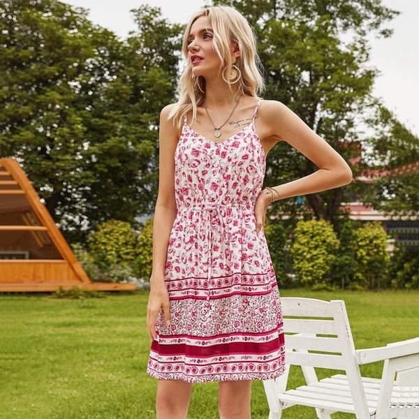 women dress summer casual clothes ladies camisole party dress backless new women boho print floral beach 2020, Black;gray
women dress summer casual clothes ladies camisole party dress backless new women boho print floral beach 2020, Black;gray