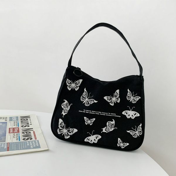 spring women small handbag butterfly print canvas tote ladies' fashion underarm bag zipper half moon bags cotton cloth purse
spring women small handbag butterfly print canvas tote ladies' fashion underarm bag zipper half moon bags cotton cloth purse