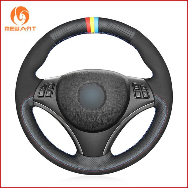 mewant black genuine leather suede steering wheel covers for e90 e91 e92 e93 e87 e81 e82 e88 x1 e84 accessories
mewant black genuine leather suede steering wheel covers for e90 e91 e92 e93 e87 e81 e82 e88 x1 e84 accessories